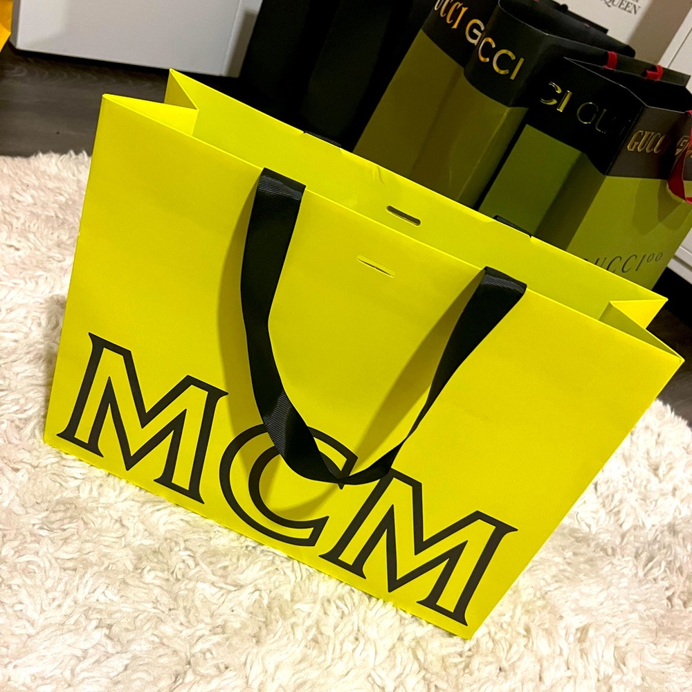 MCM empty shopping bag
